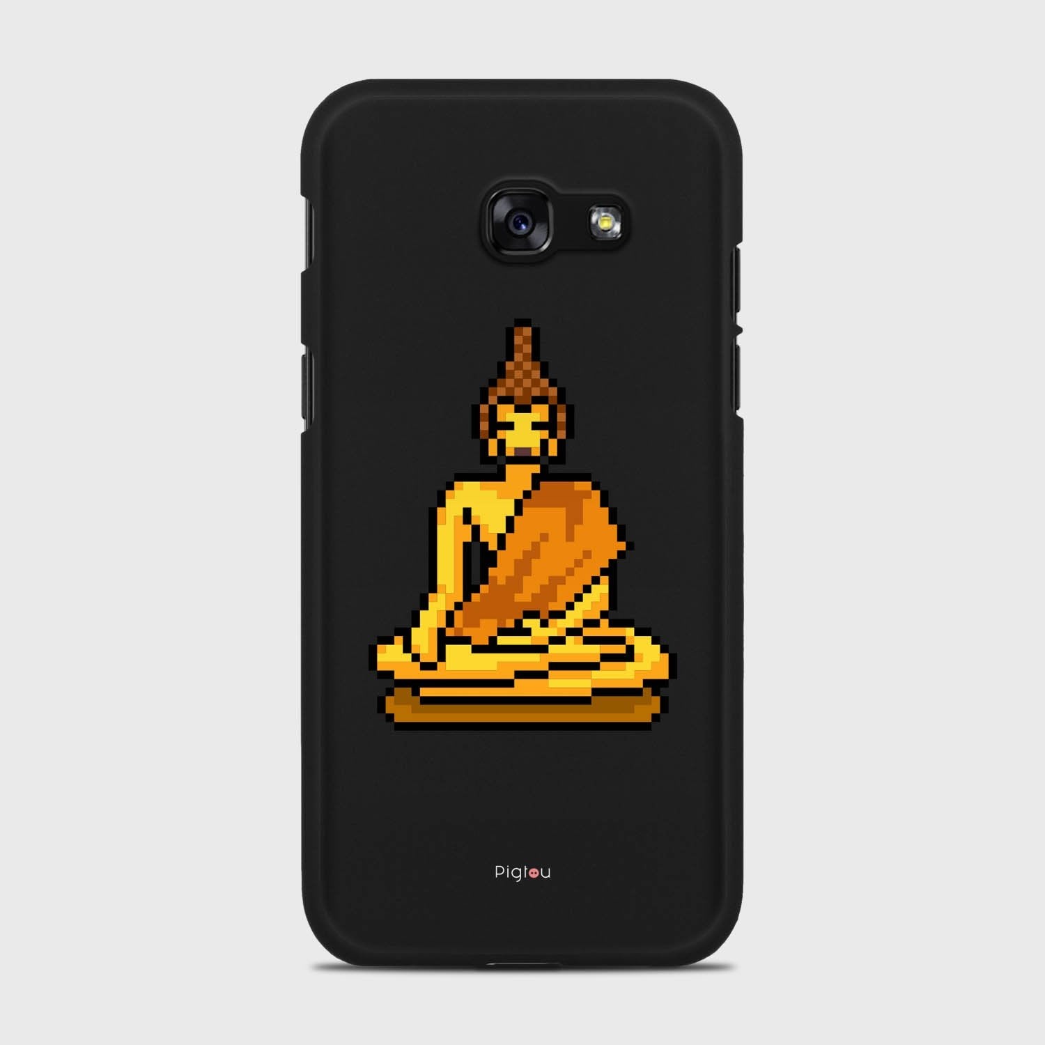 PIXELATED BUDDHA Samsung Galaxy A5 (2017) case - thin fit matte black (D144)