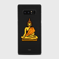PIXELATED BUDDHA Samsung Galaxy Note 8 case - thin fit matte black (D144)