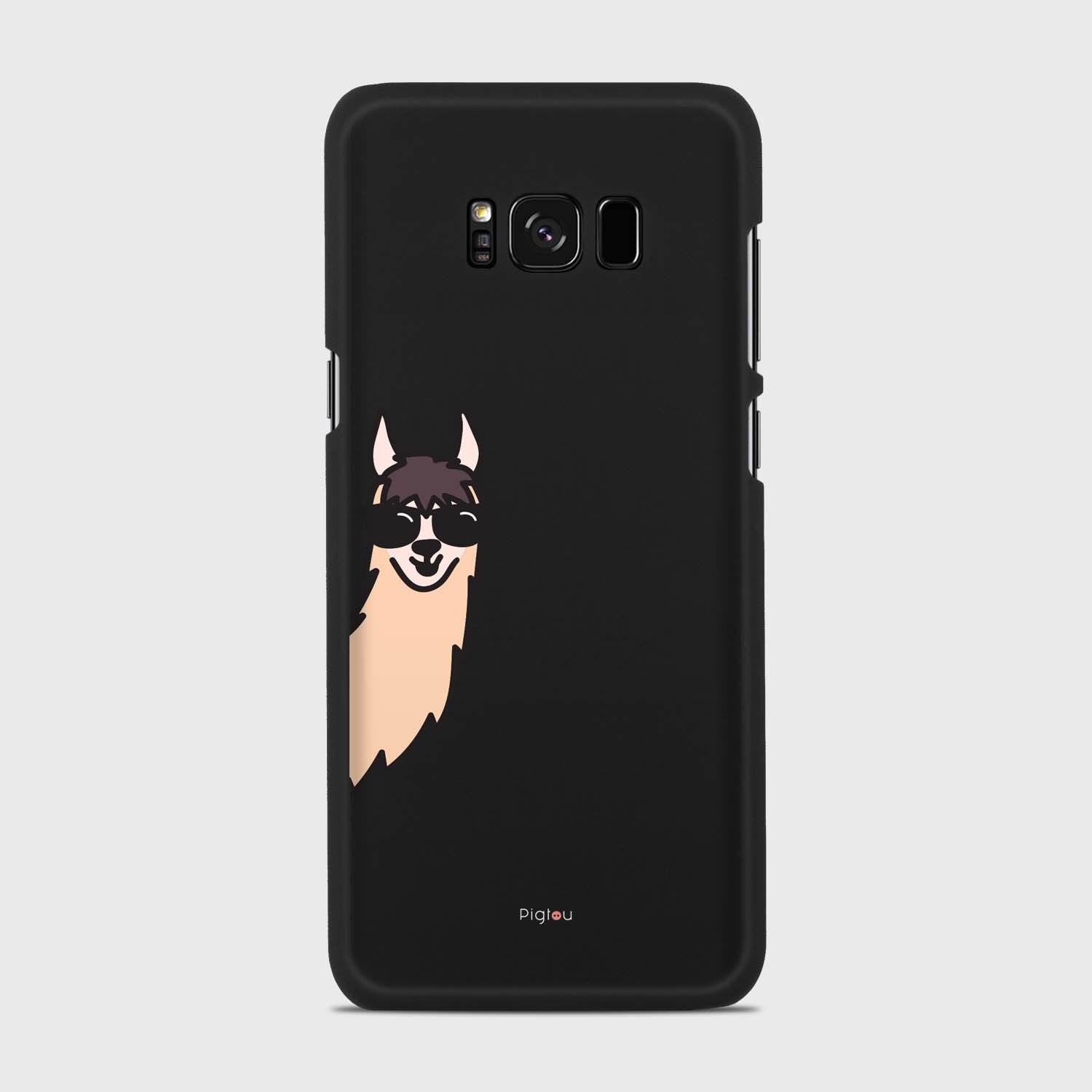 HI ALPACA Samsung Galaxy S8 Plus case - thin fit matte black (D145)