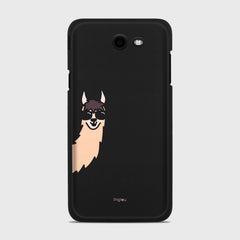 HI ALPACA Samsung Galaxy J7 (2017) Verizon case - thin fit matte black (D145)