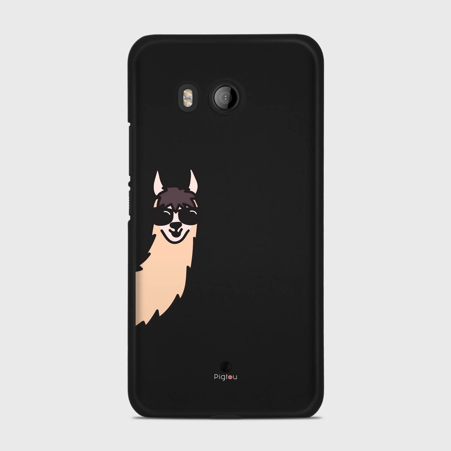 HI ALPACA HTC U11 case - thin fit matte black (D145)