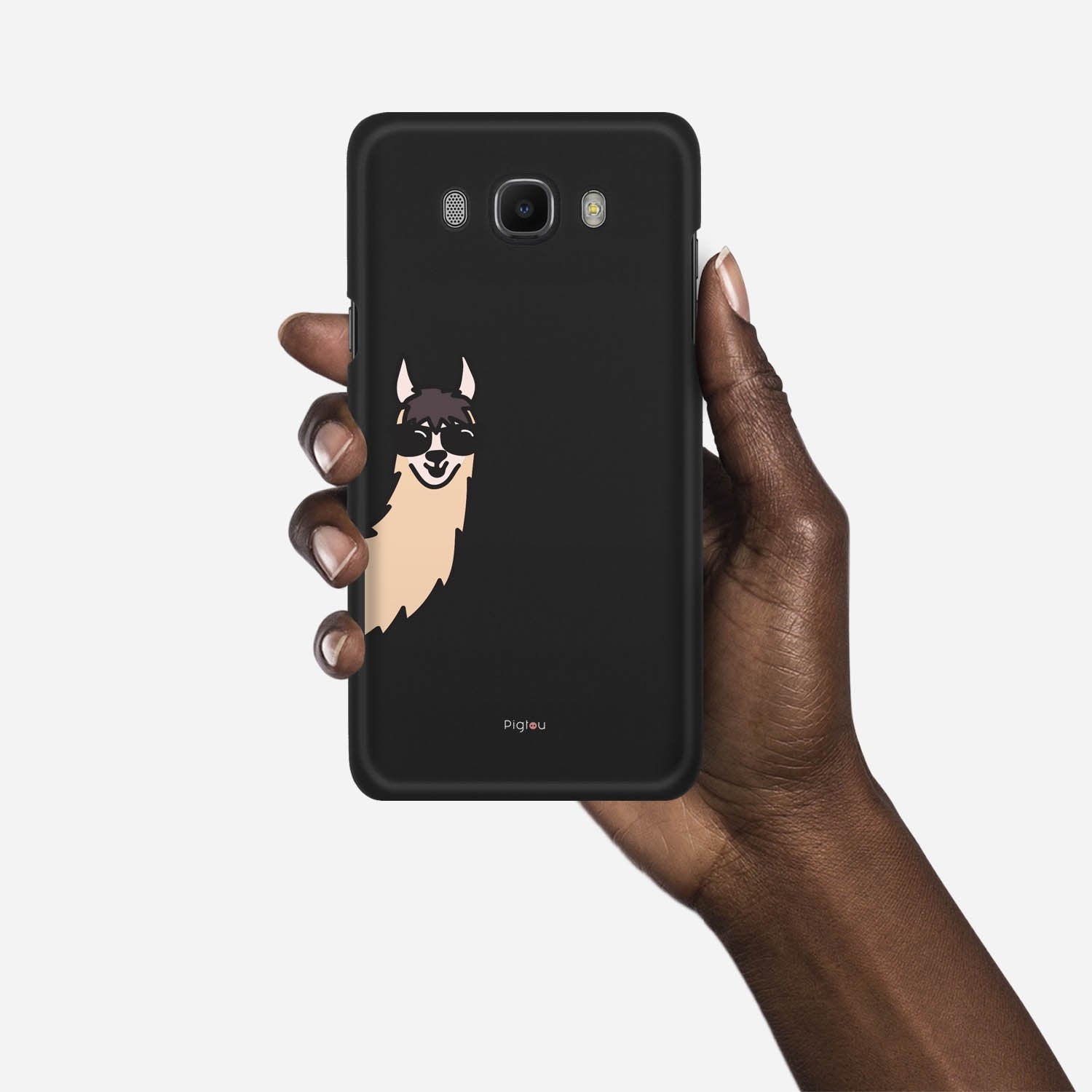 HI ALPACA Samsung Galaxy J7 (2016) case - thin fit matte black (D145)