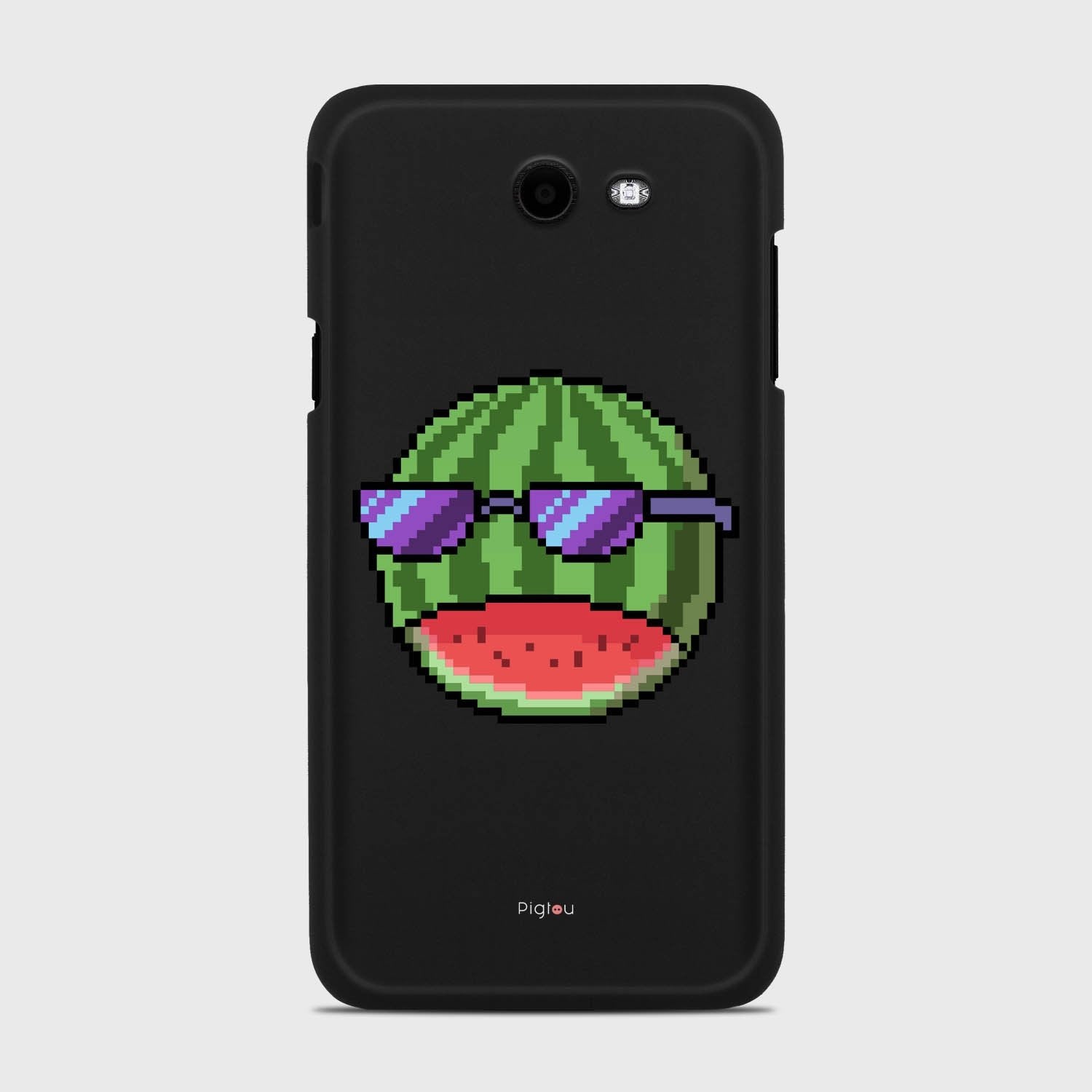 WATERMELON BOSS Samsung Galaxy J7 (2017) Verizon case - thin fit matte black (D147)