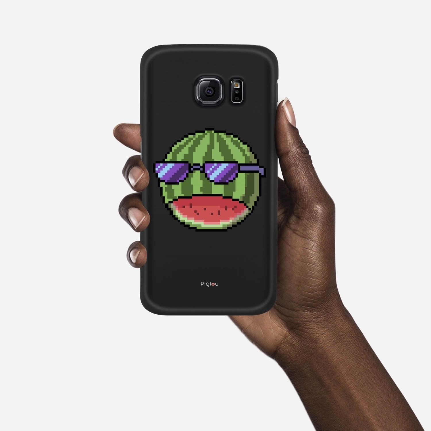 WATERMELON BOSS Samsung Galaxy S6 Edge case - thin fit matte black (D147)