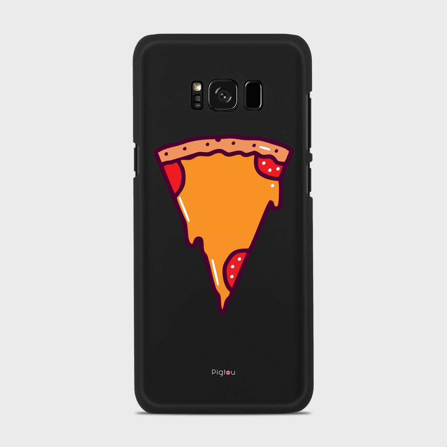 PIZZA PIECE Samsung Galaxy S8 case - thin fit matte black (D149)