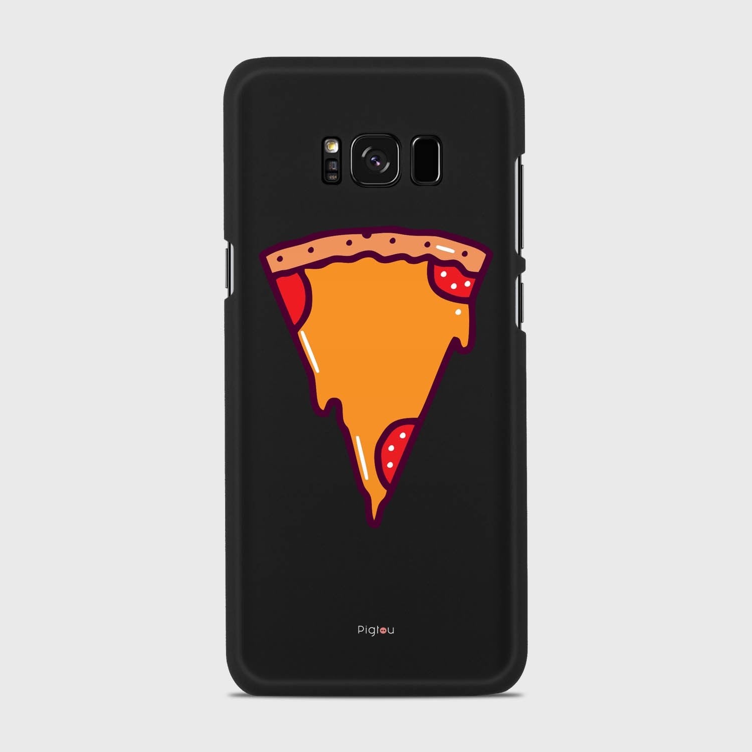 PIZZA PIECE Samsung Galaxy S8 Plus case - thin fit matte black (D149)