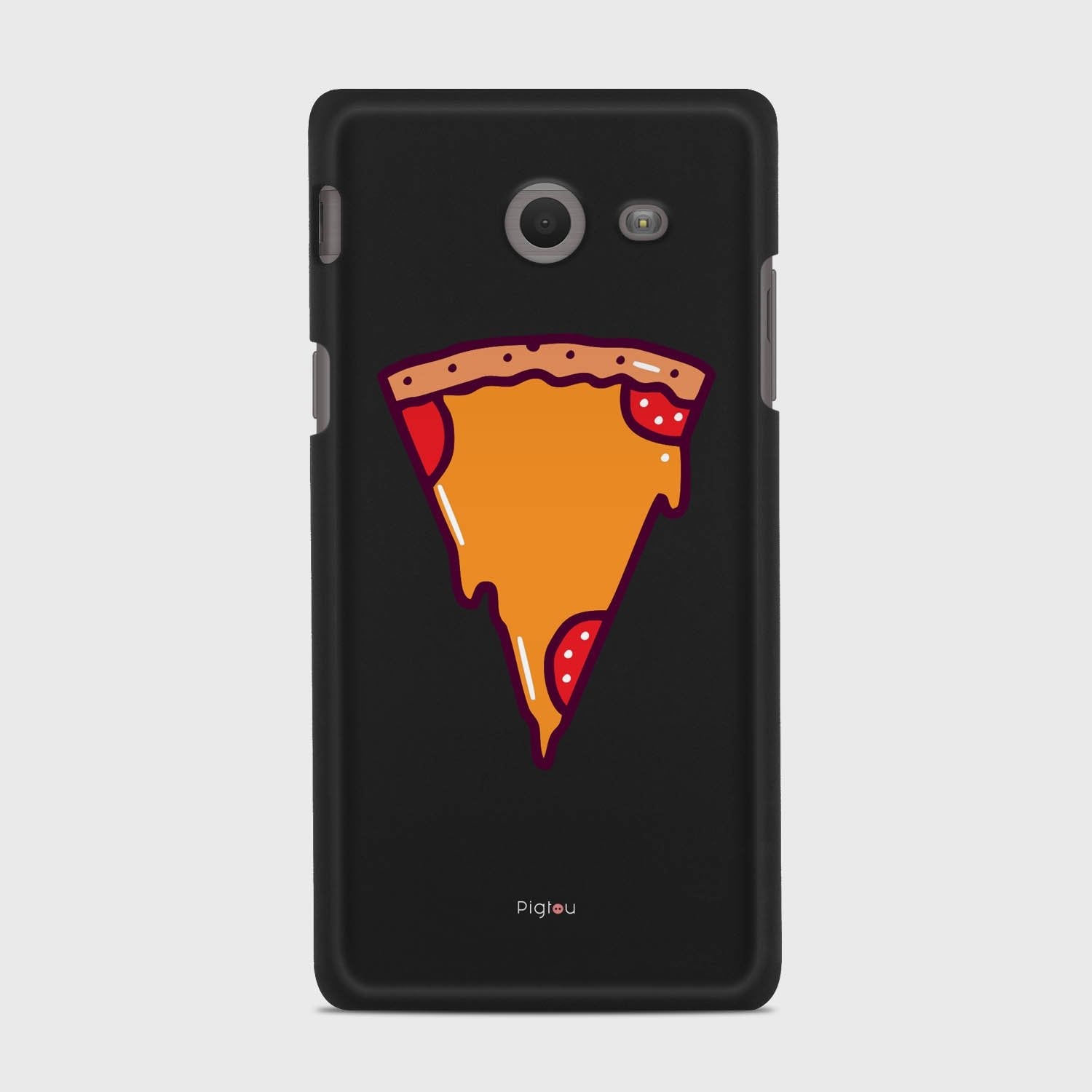 PIZZA PIECE Samsung Galaxy J5 (2017) Verizon case - thin fit matte black (D149)