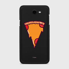 PIZZA PIECE Samsung Galaxy J7 (2017) Verizon case - thin fit matte black (D149)