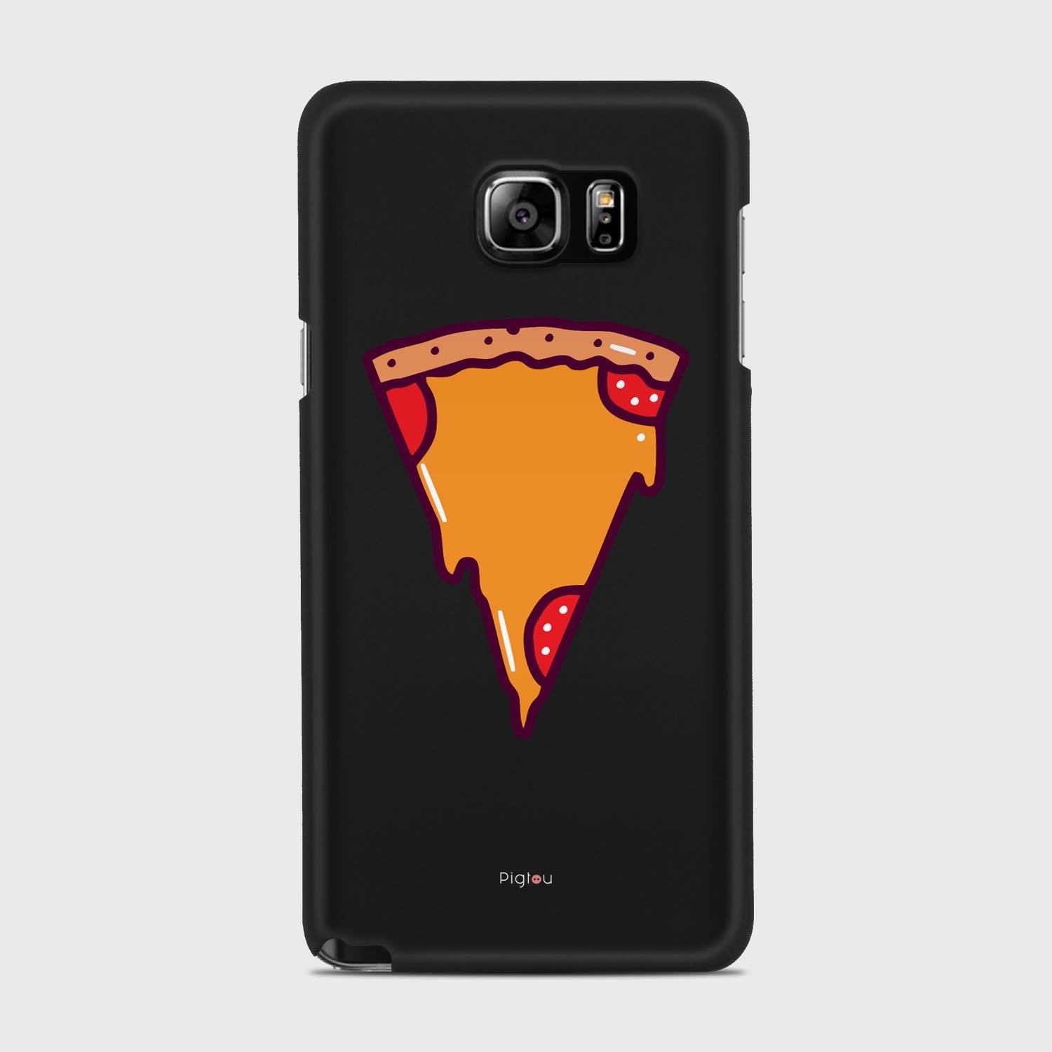 PIZZA PIECE Samsung Galaxy Note 5 case - thin fit matte black (D149)