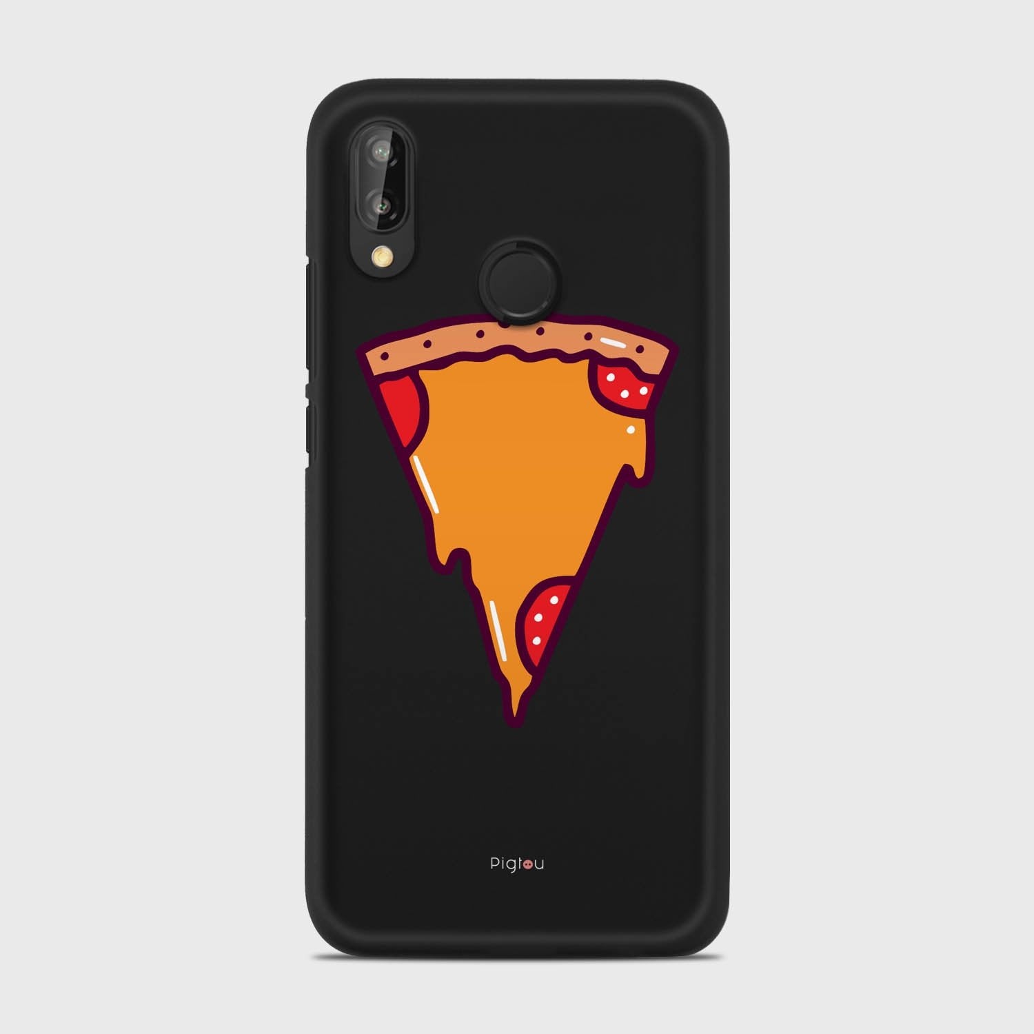 PIZZA PIECE Huawei P20 Lite case - thin fit matte black (D149)