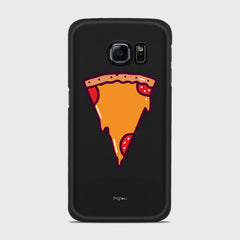 PIZZA PIECE Samsung Galaxy S6 Edge case - thin fit matte black (D149)