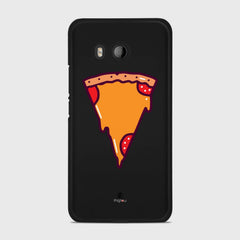 PIZZA PIECE HTC U11 case - thin fit matte black (D149)