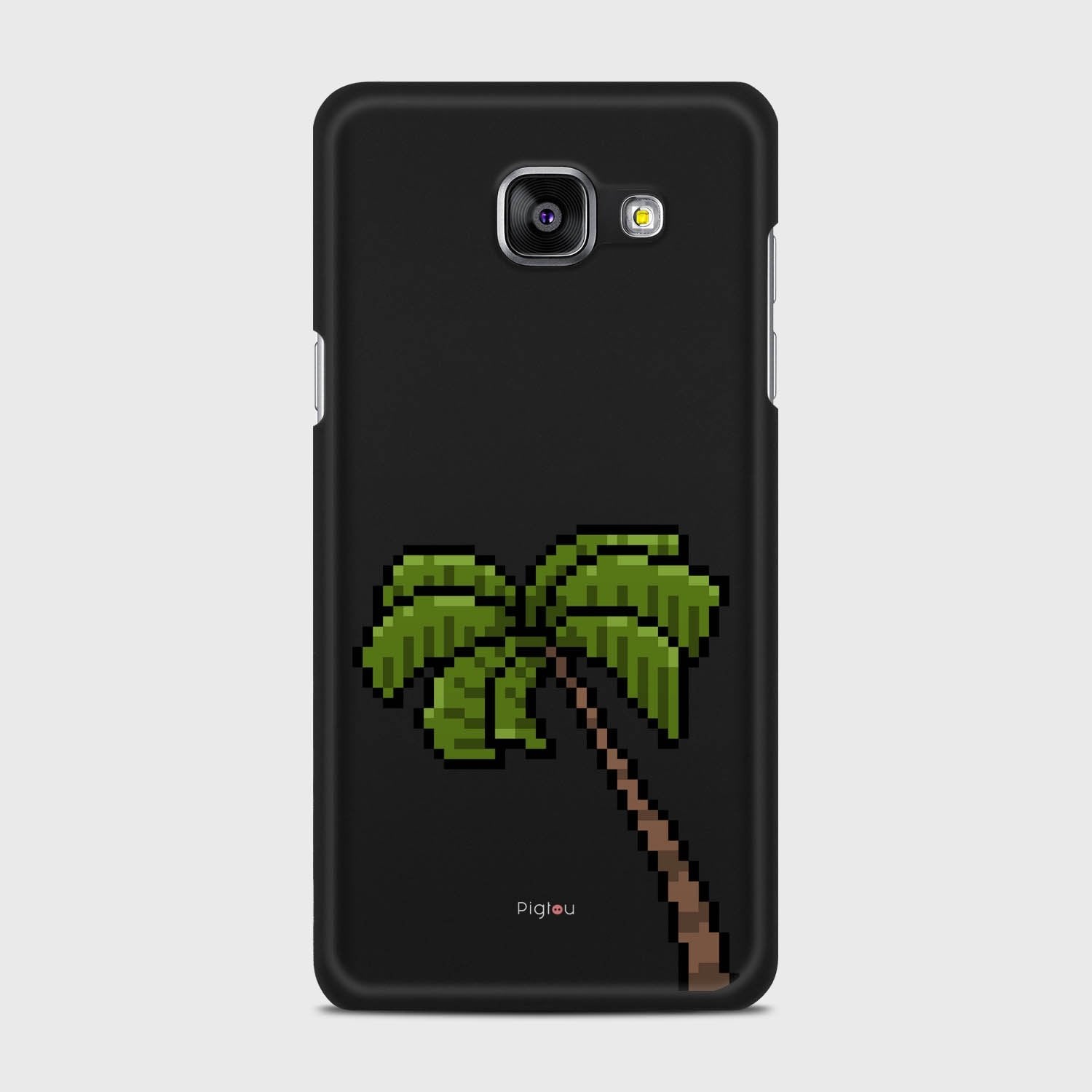 PIXELATED PALM Samsung Galaxy A5 (2016) case - thin fit matte black (D150)