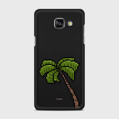 PIXELATED PALM Samsung Galaxy A5 (2016) case - thin fit matte black (D150)