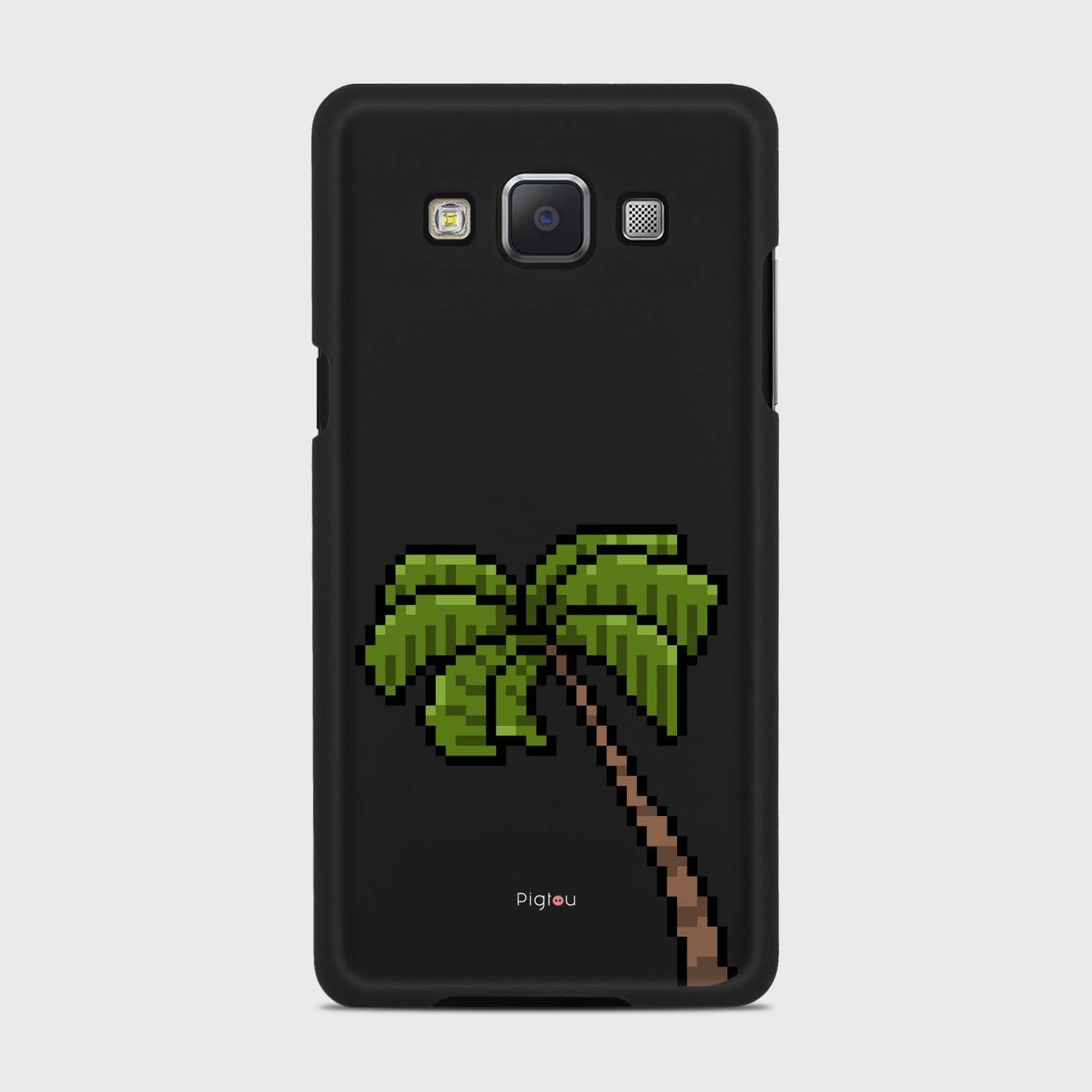 PIXELATED PALM Samsung Galaxy A5 (2015) case - thin fit matte black (D150)