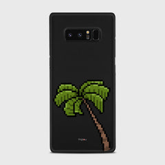 PIXELATED PALM Samsung Galaxy Note 8 case - thin fit matte black (D150)