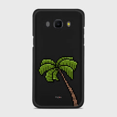 PIXELATED PALM Samsung Galaxy J5 (2016) case - thin fit matte black (D150)