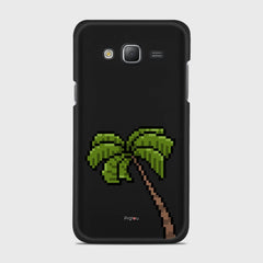 PIXELATED PALM Samsung Galaxy J5 (2015) case - thin fit matte black (D150)