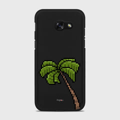 PIXELATED PALM Samsung Galaxy A5 (2017) case - thin fit matte black (D150)