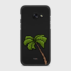 PIXELATED PALM Samsung Galaxy A3 (2017) case - thin fit matte black (D150)