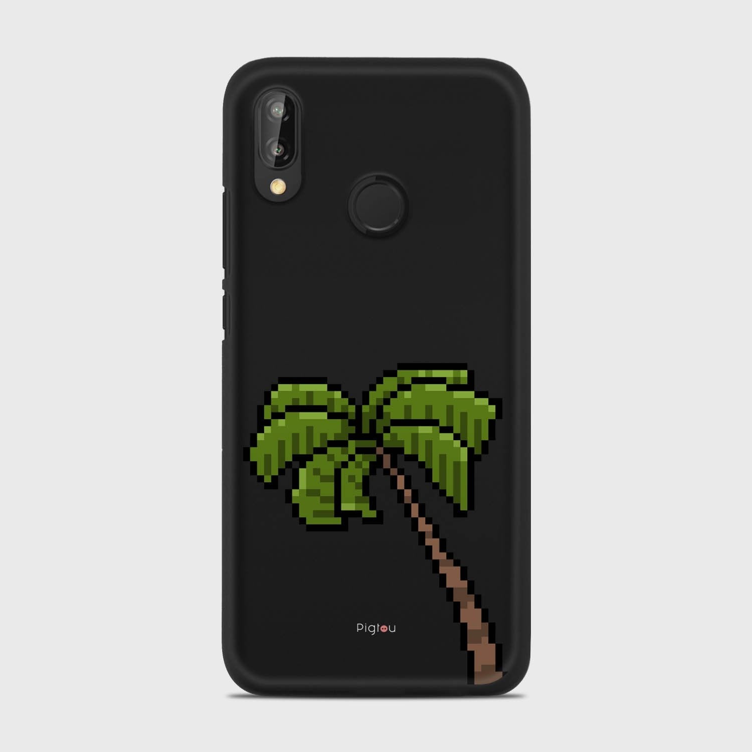 PIXELATED PALM Huawei P20 Lite case - thin fit matte black (D150)