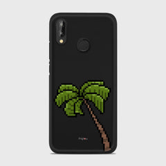 PIXELATED PALM Huawei P20 Lite case - thin fit matte black (D150)