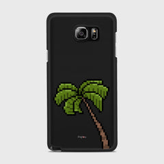 PIXELATED PALM Samsung Galaxy Note 5 case - thin fit matte black (D150)
