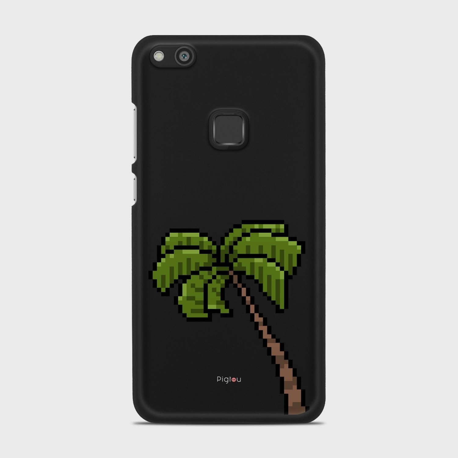 PIXELATED PALM Huawei P10 Lite case - thin fit matte black (D150)