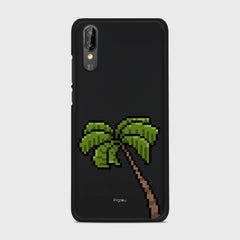 PIXELATED PALM Huawei P20 case - thin fit matte black (D150)