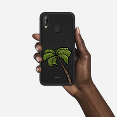 PIXELATED PALM Huawei P20 Lite case - thin fit matte black (D150)