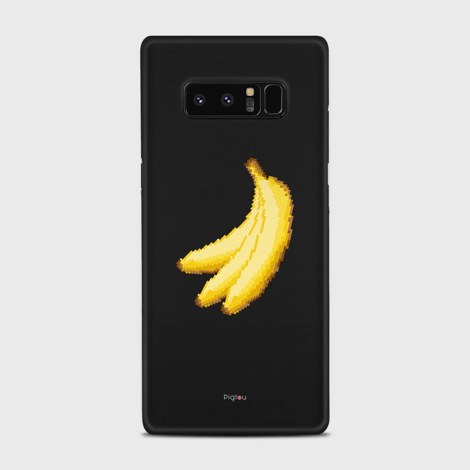 RETRO BANANAS Samsung Galaxy Note 8 case - thin fit matte black (D151)
