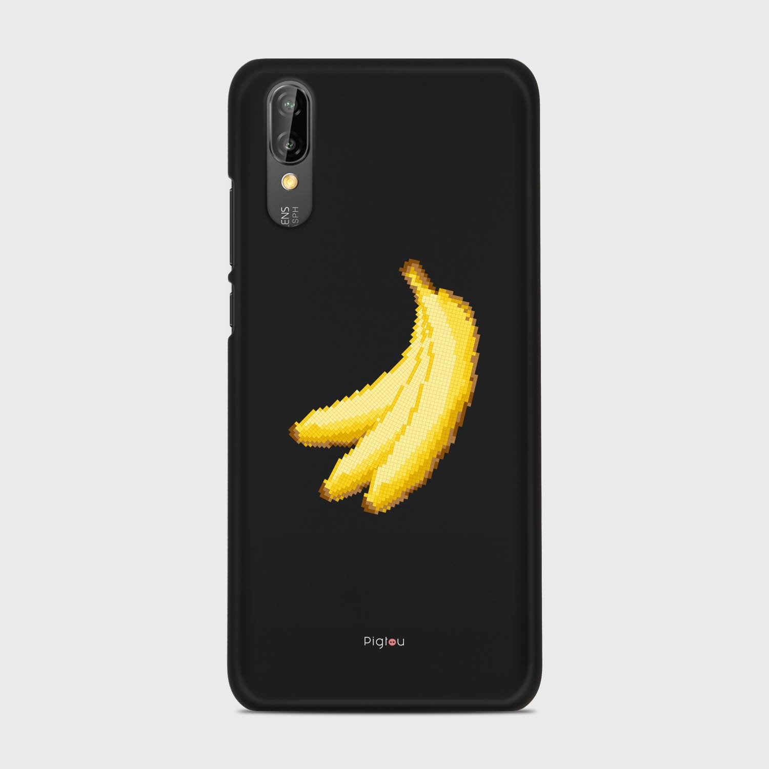 RETRO BANANAS Huawei P20 case - thin fit matte black (D151)