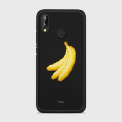 RETRO BANANAS Huawei P20 Lite case - thin fit matte black (D151)