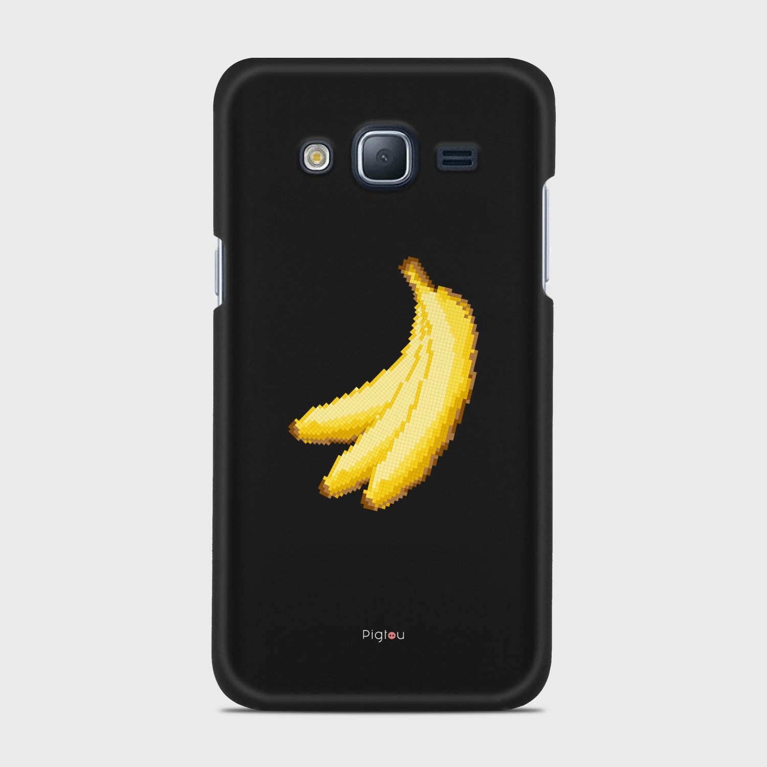 RETRO BANANAS Samsung Galaxy J3 (2016) case - thin fit matte black (D151)