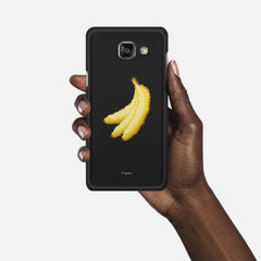 RETRO BANANAS Samsung Galaxy A5 (2016) case - thin fit matte black (D151)