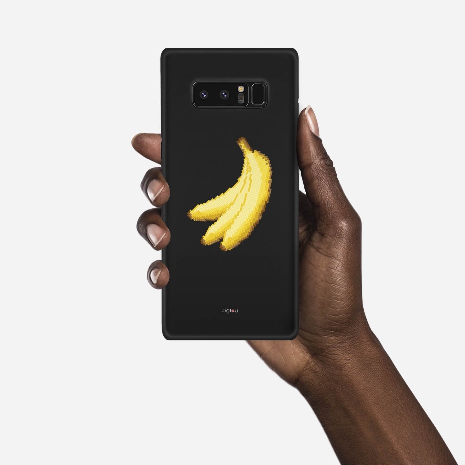 RETRO BANANAS Samsung Galaxy Note 8 case - thin fit matte black (D151)
