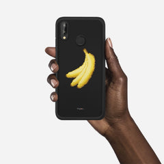RETRO BANANAS Huawei P20 Lite case - thin fit matte black (D151)
