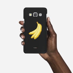 RETRO BANANAS Samsung Galaxy A3 (2015) case - thin fit matte black (D151)