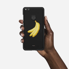 RETRO BANANAS Huawei P10 Lite case - thin fit matte black (D151)