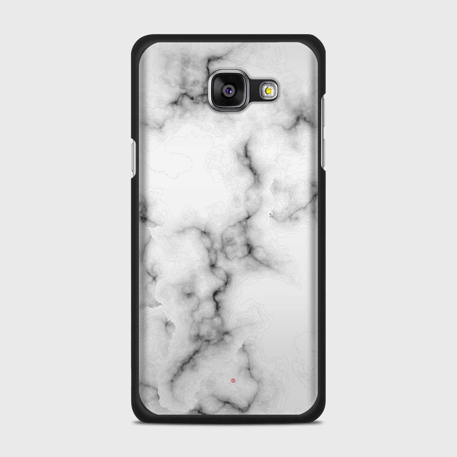 WHITE MARBLE Samsung Galaxy A5 (2016) case - thin fit matte black (D152)