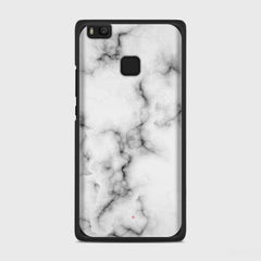 WHITE MARBLE Huawei P9 Lite case - thin fit matte black (D152)