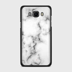 WHITE MARBLE Samsung Galaxy J7 (2016) case - thin fit matte black (D152)