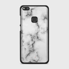 WHITE MARBLE Huawei P10 Lite case - thin fit matte black (D152)