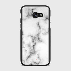 WHITE MARBLE Samsung Galaxy A5 (2017) case - thin fit matte black (D152)