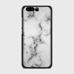 WHITE MARBLE Huawei P10 case - thin fit matte black (D152)