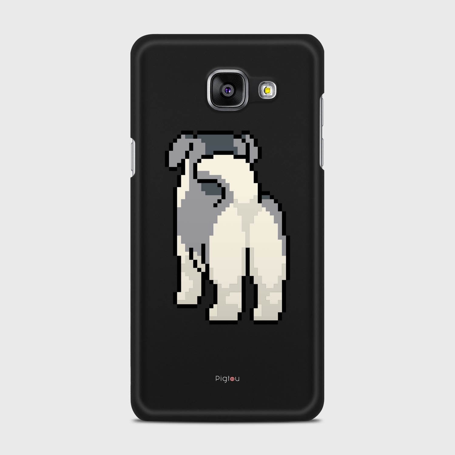 8 BIT DOG Samsung Galaxy A5 (2016) case - thin fit matte black (D153)