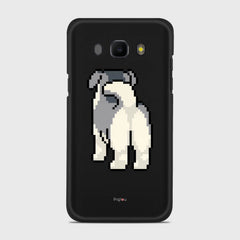 8 BIT DOG Samsung Galaxy J5 (2016) case - thin fit matte black (D153)