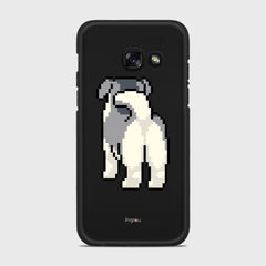 8 BIT DOG Samsung Galaxy A3 (2017) case - thin fit matte black (D153)
