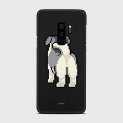 8 BIT DOG Samsung Galaxy S9 Plus case - thin fit matte black (D153)