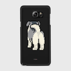 8 BIT DOG Samsung Galaxy Note 5 case - thin fit matte black (D153)